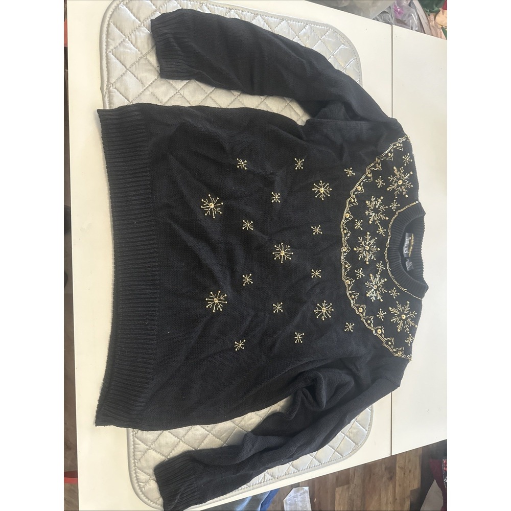 Vintage Y2K Trimmings Sweater Womens Large Christmas
